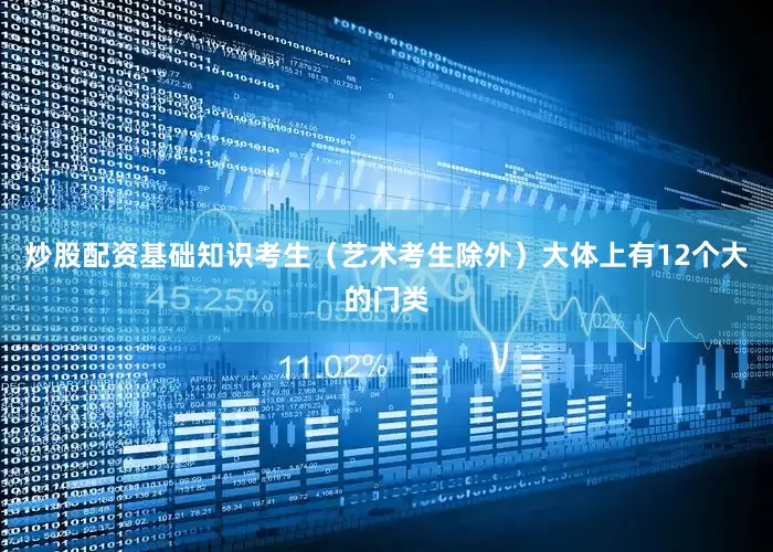 炒股配资基础知识考生（艺术考生除外）大体上有12个大的门类